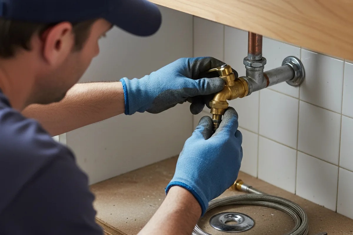 Shutoff valve and fitting work during Faucet and Fixture Repair in Ocean Isle Beach
